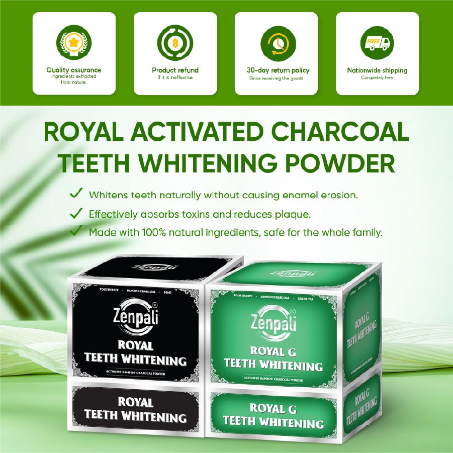 Zenpali Charcoal Teeth Whitening Powder