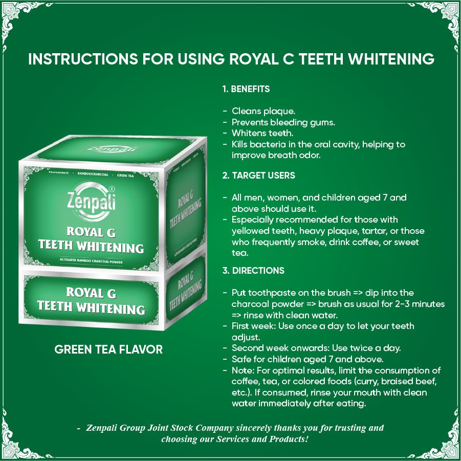 Zenpali Charcoal Teeth Whitening Powder