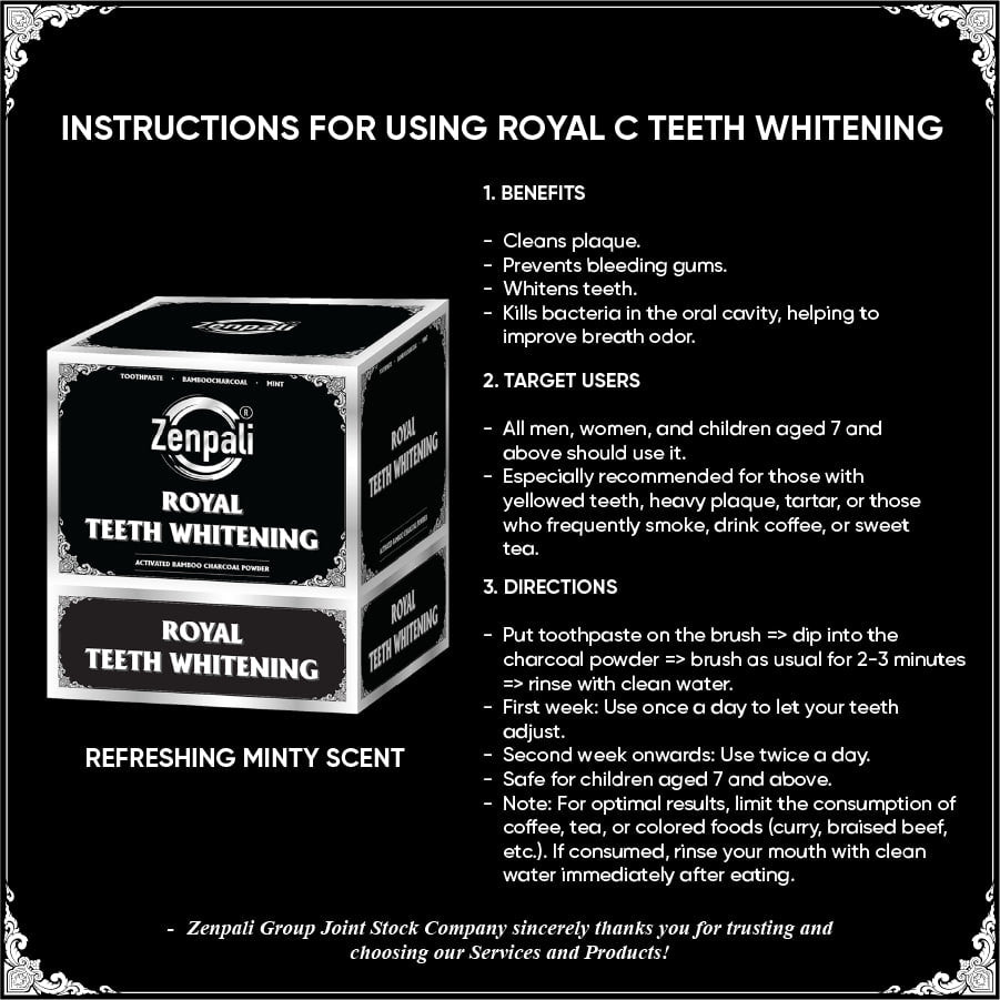 Zenpali Charcoal Teeth Whitening Powder