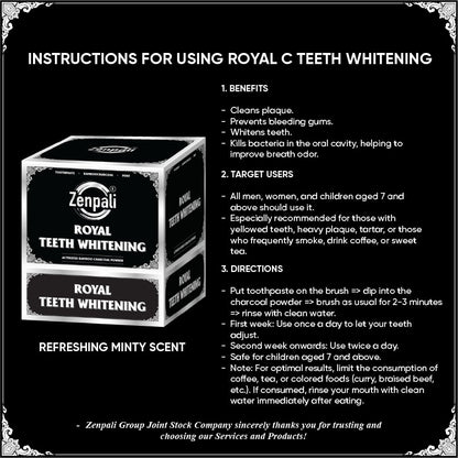 Zenpali Charcoal Teeth Whitening Powder